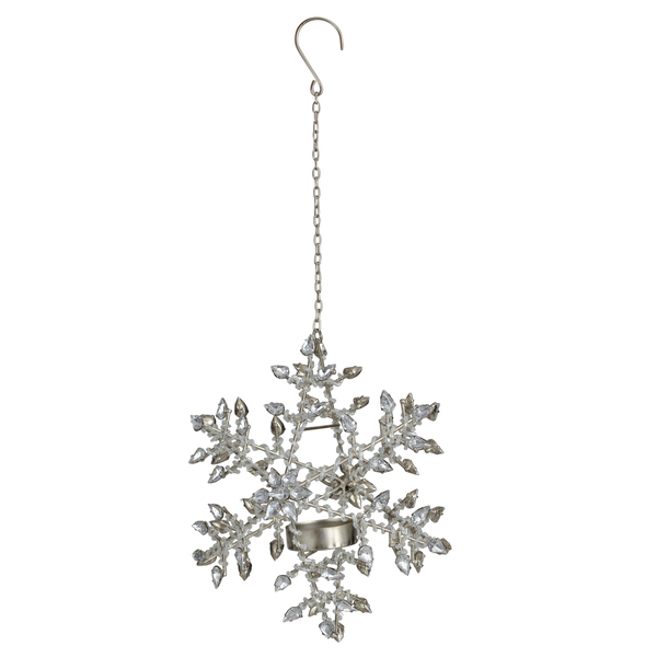 Sparkle Snowflake Decorative hanging Light Holder