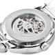 GENOA Automatic Movement 5ATM Water Resistant Watch with Chain Strap and Butterfly Buckle Clasp in Silver Tone
