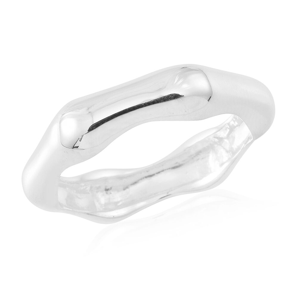 Thai Sterling Silver Bamboo Ring, Silver wt 4.15 Gms.