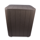 43L Durable UV Protected and Weather Resistance Storage Table (Size  39x39x42 Cm) - Taupe