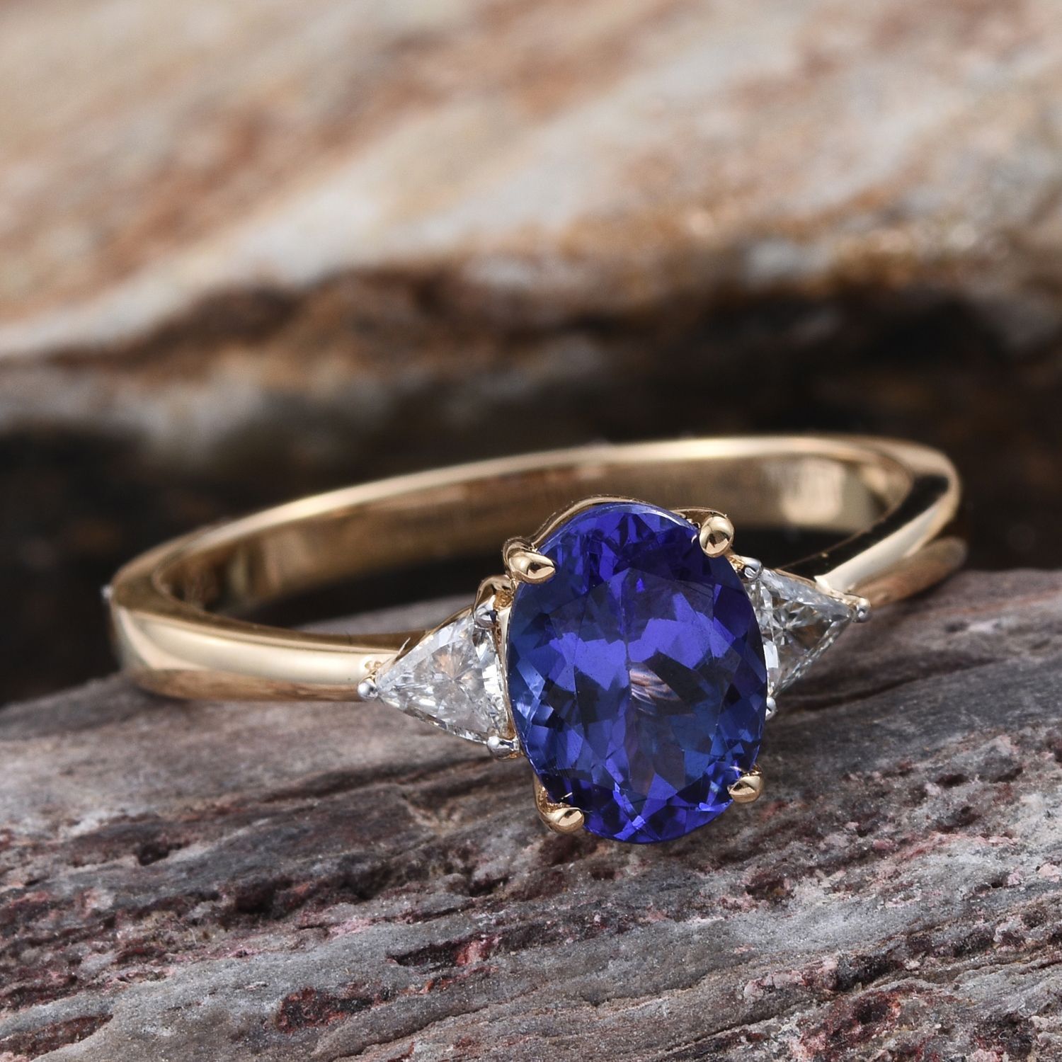 Tjc Iliana Tanzanite Ring ILIANA 18K Yellow Gold Carat AAA
