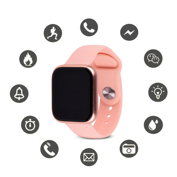 Challenger: Smart Watch - Pink & Rose Gold Colour