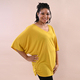 TAMSY V-Neck Knitted Drape Top (Size 10-18) - Mustard