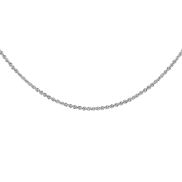 RHAPSODY 950 Platinum Rope Necklace (Size - 20) with Spring Ring Clasp, Platinum wt. 5.20 Gms