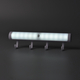 14 SMD LED Motion Sensor Night Light with 4 Hooks (3xAAA not Included) (Size 22x6Cm) - White