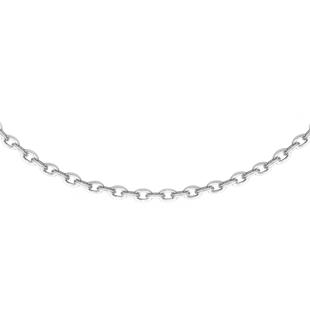Sterling Silver Trace Chain (Size 18) with Spring Ring Clasp