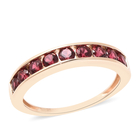 9K Yellow Gold AAA Red Spinel Half Eternity Band Ring (Size O) 1.00 Ct.