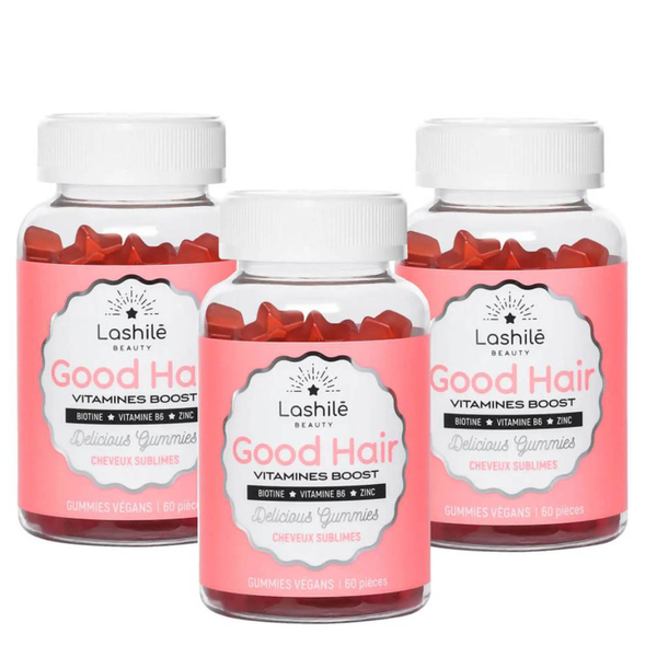 Lashile: Good Hair Vitamin Boost Gummies Bundle - 180 Pieces