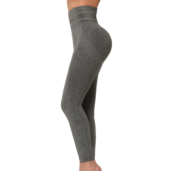 SANKOM SWITZERLAND Premium Yoga Full Leggings - Grey Melange (Size S / M)