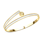 Hatton Garden Close Out 9K Yellow Gold Stardust Bangle (Size 7.5), Gold Wt 4.20 Gms