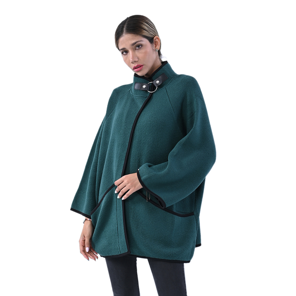 La Marey knit coat with buckle Green