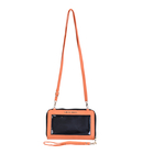 LOCK SOUL RFID Crossbody Bag with ( Size 30x22x13 Cm)  4000mah 2 in 1 Wireless Power Bank - Orange &