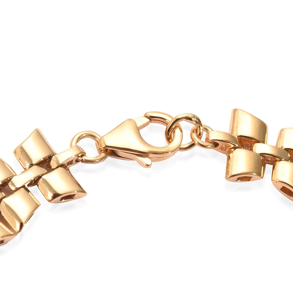 RACHEL GALLEY- Link Collection-  14K Gold Overlay Sterling Silver Bracelet (Size 8)