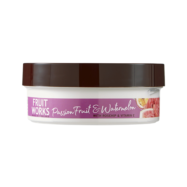 FruitWorks: Passion Fruit & Watermelon Body Butter (With Rosehip and Vitamin E) - 225 Gms