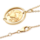 Sunday Child 14K Gold Overlay Sterling Silver Cancer Zodiac Sign Pendant with Chain (Size 20), Silver Wt. 6.37 Gms