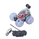 Multicolour LED Light Racing Stunt Car with Remote Control (Includes 500mah) - Red & Multi