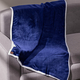 Deluxe Range- Sumptuous Sherpa Blanket (150x200 Cm) - Blue