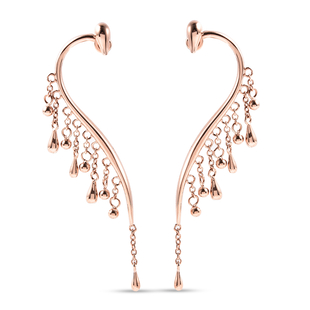 LucyQ Drip Collection - Rose Gold Overlay Sterling Silver Earrings (with Push Back)