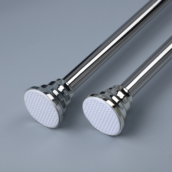 Adjustable Curtain Rod - Chrome Silver - 95-175cm  (37.1 - 68.8in)