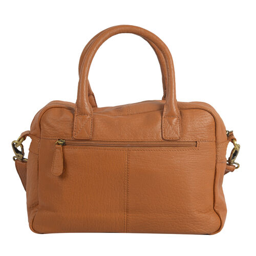 100% Super Soft New Zealand Genuine Leather Multi Compartment Satchel Shoulder bag with ...