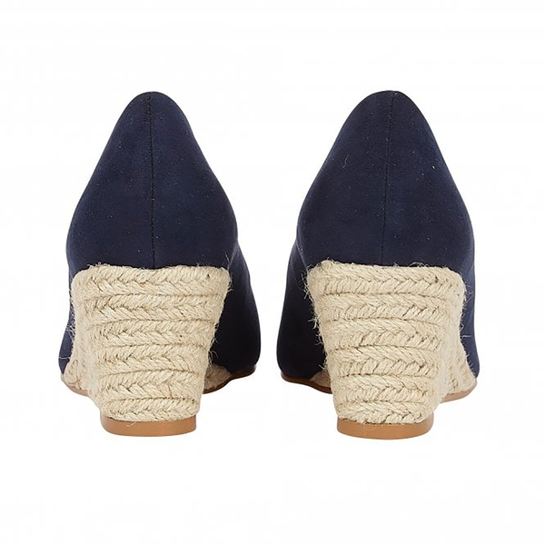 Lotus Bianca Wedge Shoes (Size 5) - Navy