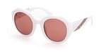 JUST CAVALLI Womens Sunglasses with Stripe Design on Temples - White