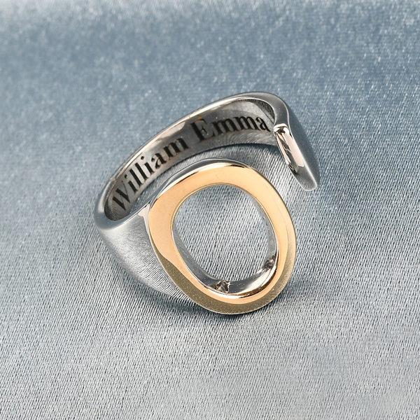 Personalised Engravable Initial O Ring