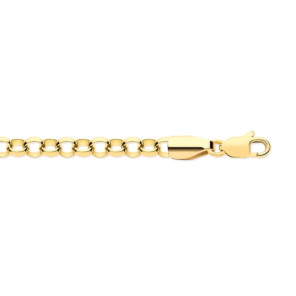 Hatton Garden Close Out Deal- 9K Yellow Gold Diamond Cut Belcher Necklace (Size 22), Gold Wt. 4.00 G