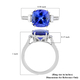Independently Appraised- RHAPSODY 950 Platinum AGI Certified AAAA Tanzanite and Diamond (VS/E-F) Ring 3.70 Ct.