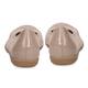 Caprice Leather Ballerina Shoe in Sand Colour (Size 3)