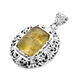 Natural Baltic Amber Pendant in Sterling Silver, Silver Wt 16.73 Gms