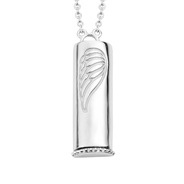 Platinum Overlay Sterling Silver Necklace (Size 20), Silver wt 7.76 Gms