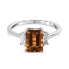 Marialite and Natural Cambodian Zircon Ring (Size O) in Platinum Overlay Sterling Silver 1.75 Ct.