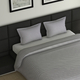 7 Piece Set -  Bedding Set including 1 Duvet with Duvet Cover (135x200cm), 2 Pillows with Pillow Covers (50x70cm), 1 Fitted Bedsheet (90x190+30cm) - Grey Single