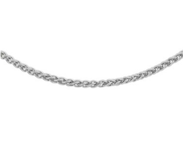 Close Out Deal Italian Sterling Silver Spiga Chain (Size 18), Silver wt 2.40 Gms.