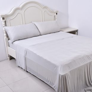 4 Piece Set - Cooling 1 Flat sheet (230x265cm), 1 Fitted Sheet (140x190+30cm) and 2 Pillowcases (50x