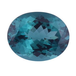 AAA Ocean Blue Apatite (Oval 11.90x14.90mm Faceted Cut) 10.110 Cts.