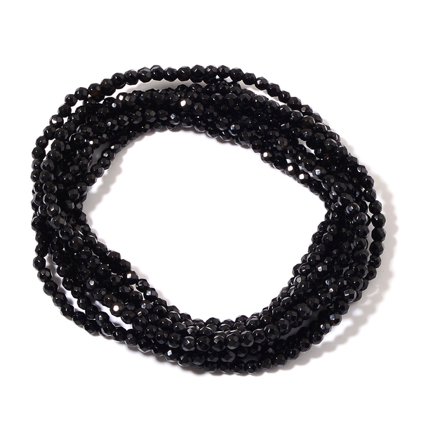 Black Agate Necklace (Size 60) 94.000 Ct.