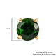 Chrome Diopside Earrings (with Push Back) in 14K Overlay Sterling Silver