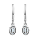 Espirito Santo Aquamarine Hoop Earrings in Platinum Overlay Sterling Silver 1.00 Ct.