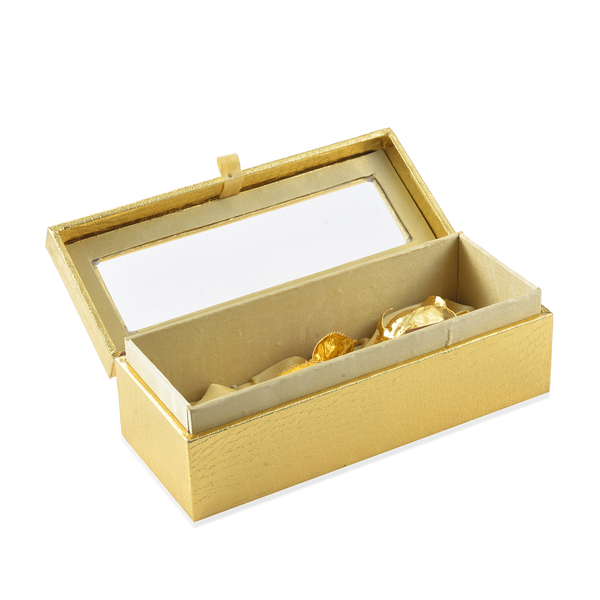 Gold Plated Eternal Rose (15 Cm) in Golden Box