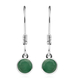 2 Piece Set - Socoto Emerald Pendant & Hook Earrings in Platinum Overlay Sterling Silver Stainless Steel Chain ( Size 20), 1.88 Ct. Silver Wt. 5.39 Gms