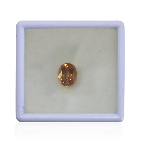 IGI Certified Imperial Topaz Faceted (Oval 10.07x8.06 4A) 3.420 Cts (GT12833603)