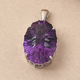 Lusaka Amethyst Pendant in Platinum Overlay Sterling Silver 51.16 Ct, Silver Wt. 5.95 Gms