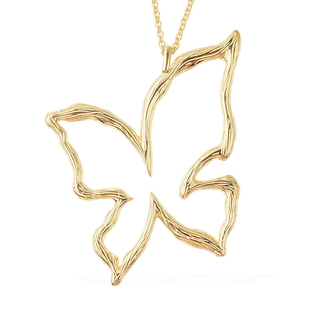 Isabella Liu Butterfly Reborn Collection Pendant with Chain in Gold Plated Silver 30 Inch