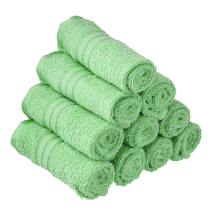 Set of 10 - 100%Egyptian Cotton Face Towel (Size:30x30Cm) - Sage