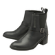 Ravel Kingsley Gusset Ankle Boot with Buckled Strap (Size 4) - Black