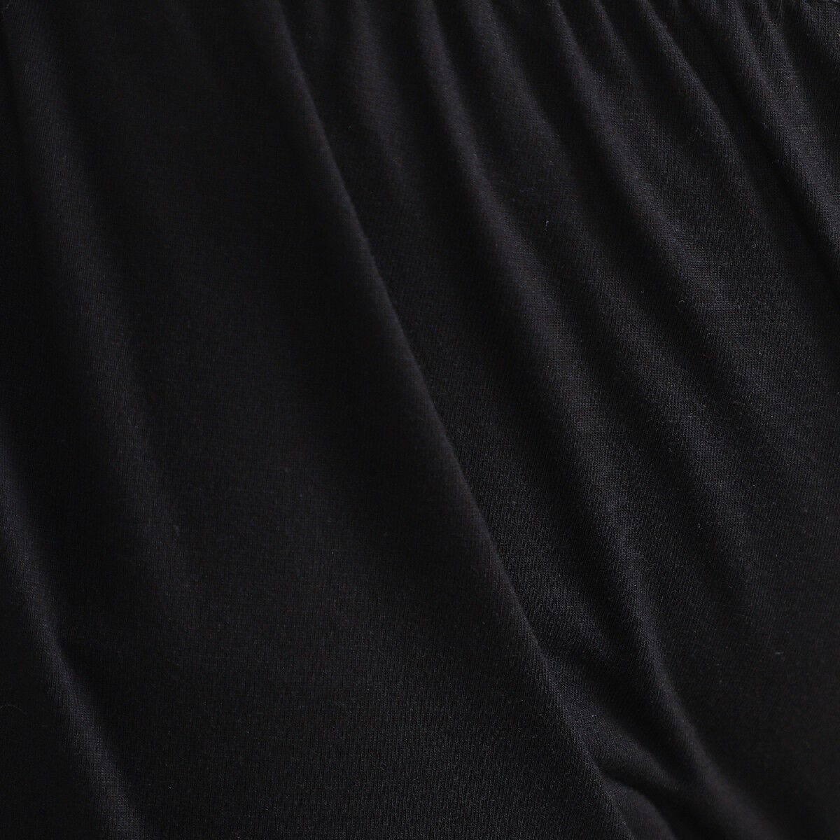 100% Cotton Single Jersey Loungewear Leggings in Black