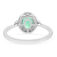 RHAPSODY 950 Platinum AAAA Ethiopian Emerald and Diamond Ring 1.50 Ct, Platinum Wt. 5.45 Gms