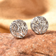 RACHEL GALLEY Leaf Collection - Rhodium Overlay Sterling Silver Stud Earrings (with Push Back)